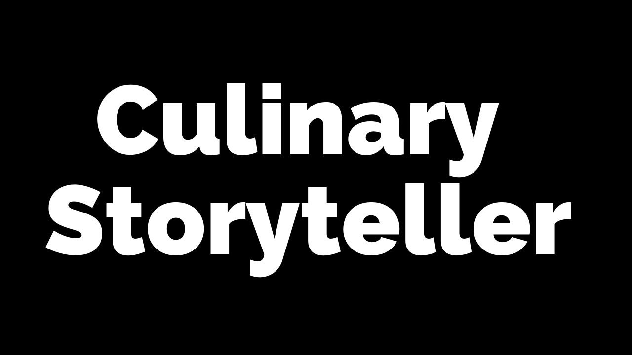 Culinary Storyteller Steven Shomler