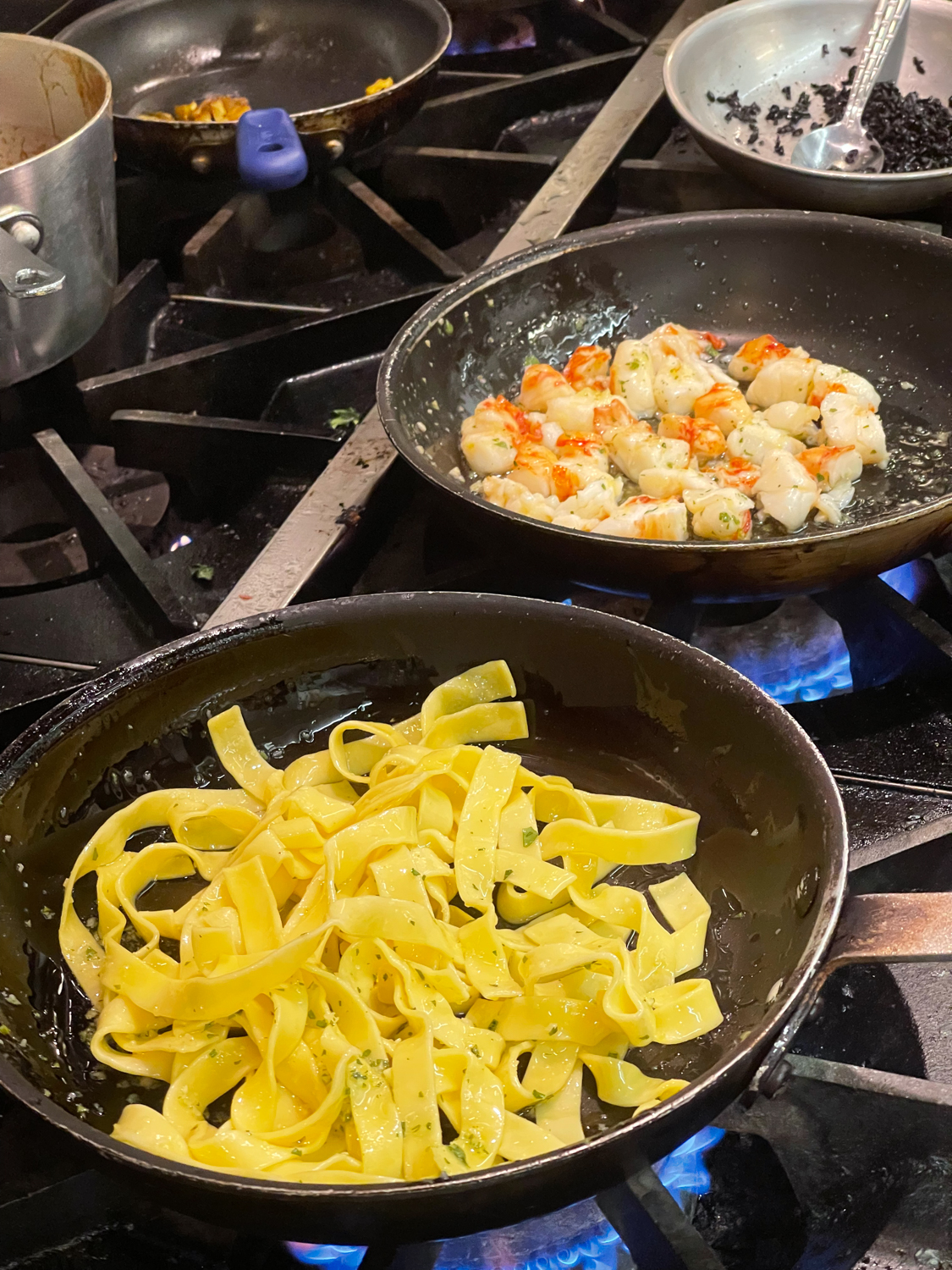 In the Kitchen at Aragosta on Deer Isle Maine