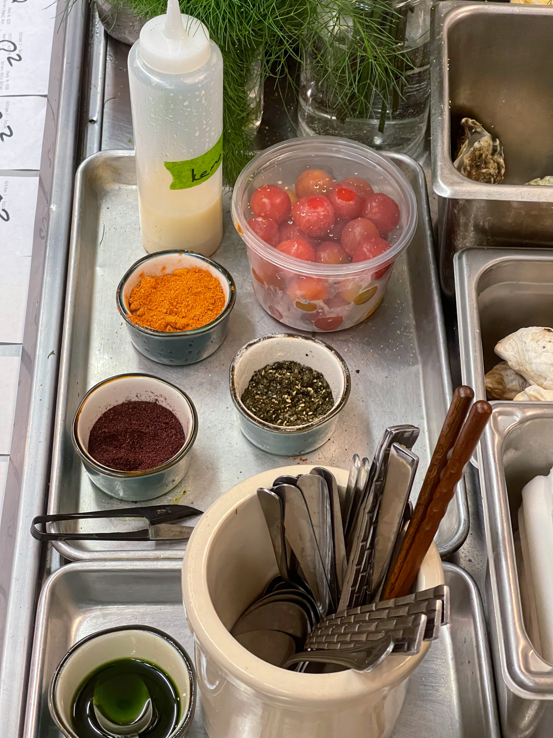 In the Kitchen at Aragosta on Deer Isle Maine