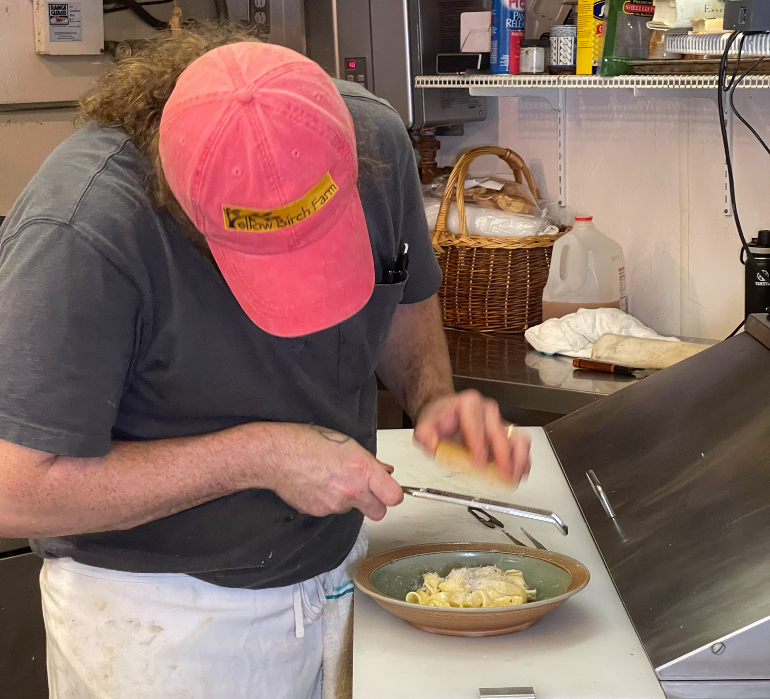 In the Kitchen at Aragosta on Deer Isle Maine