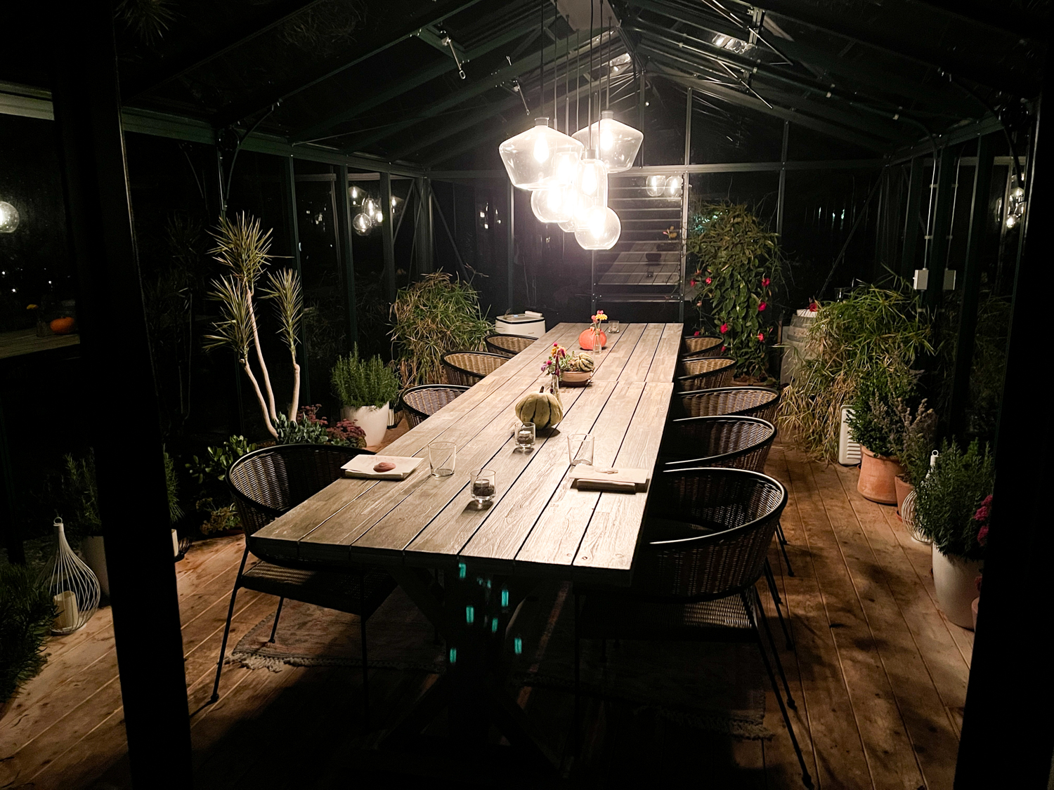 The Private Greenhouse at Aragosta on Deer Isle Maine