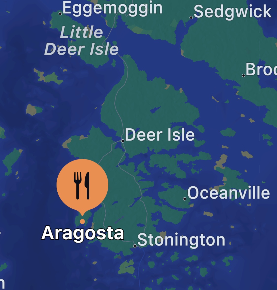 Aragosta on Deer Isle Maine