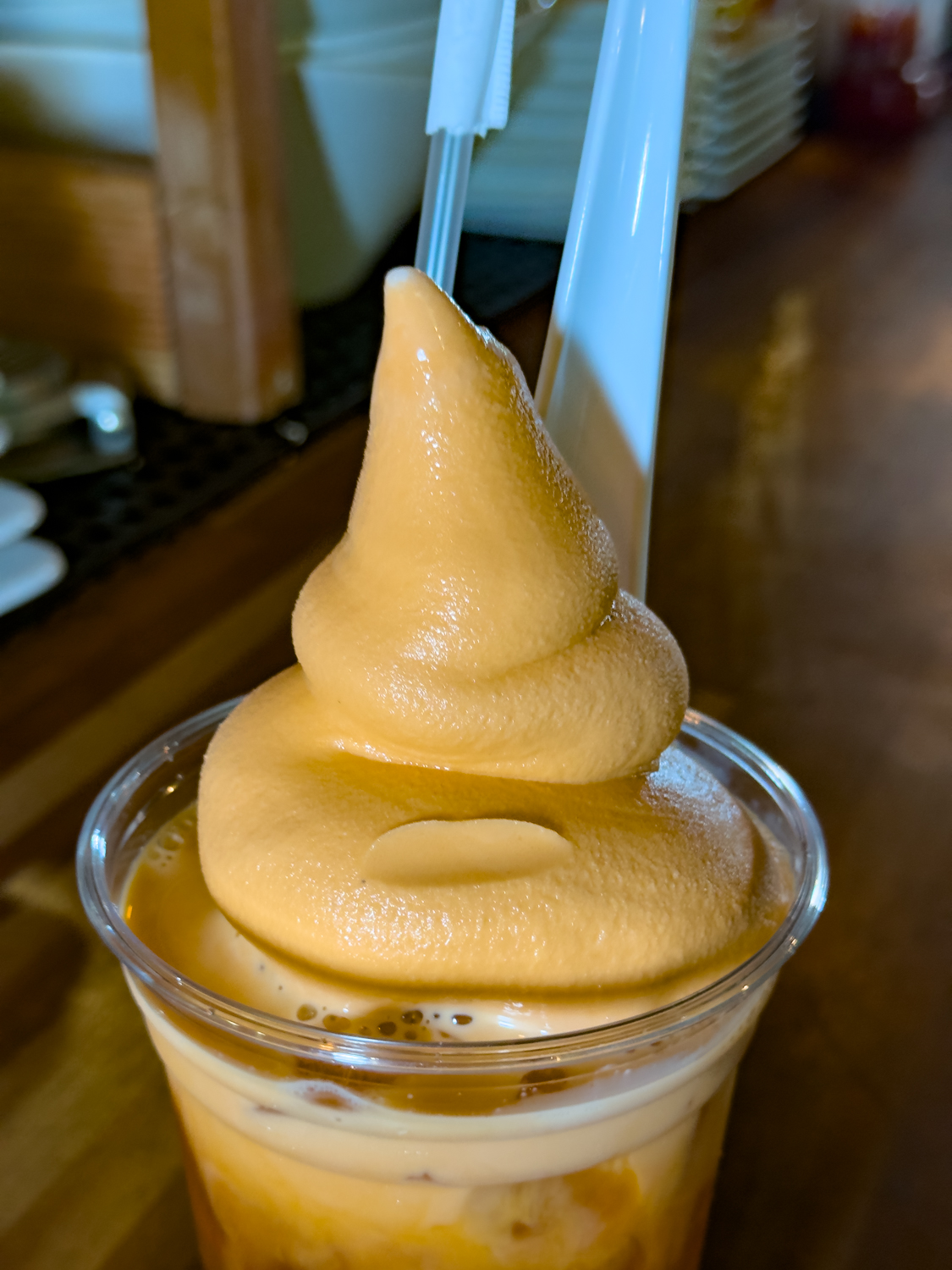Thai Iced Coffee with Soft Serve Coconut Ice Cream Gin Thai Brasserie 2