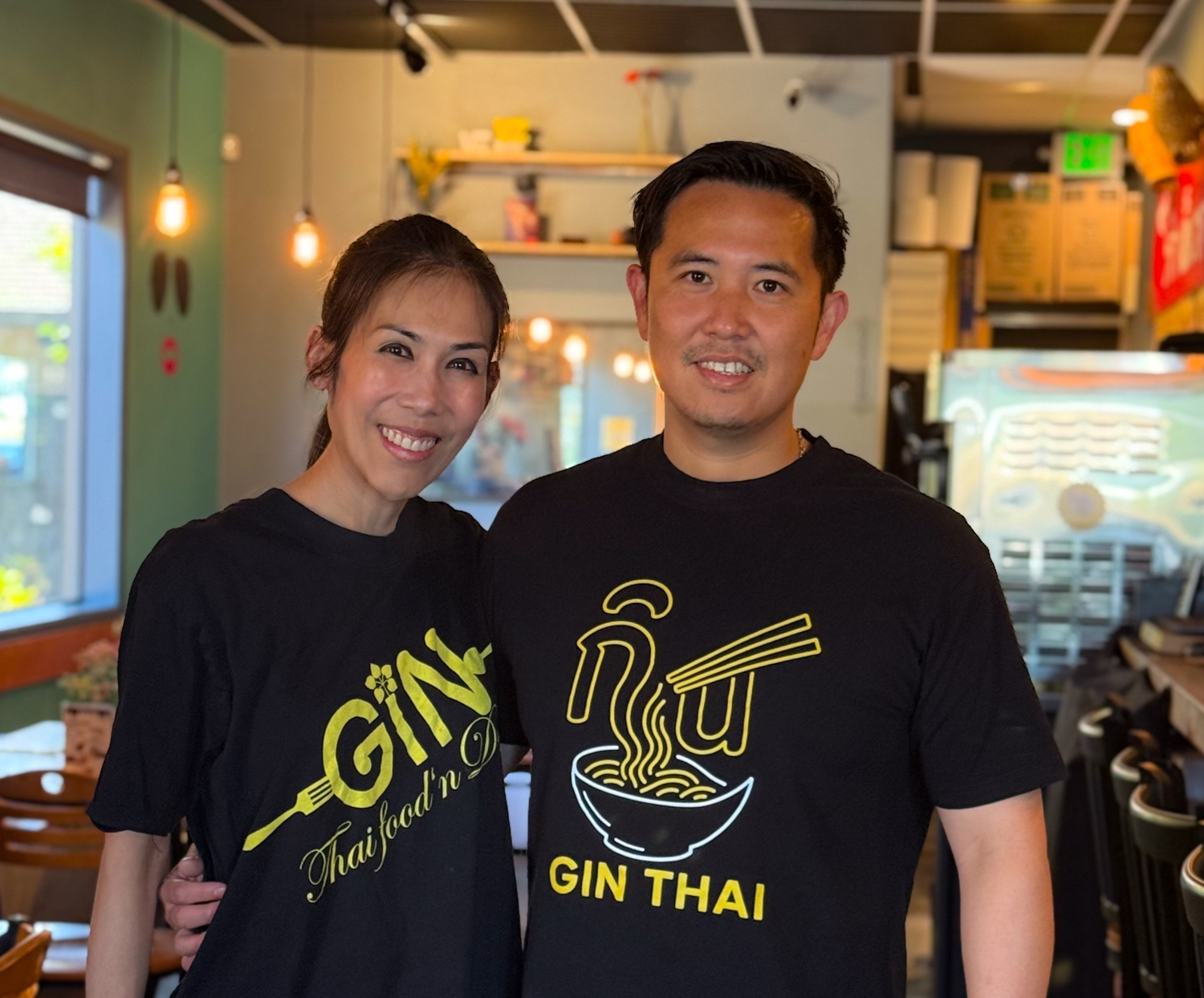 Wachira Wongthawinkul & Amika Bamrungsri Gin Thai Brasserie Portland Oregon